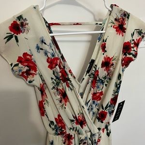 Women’s floral ruffle dress